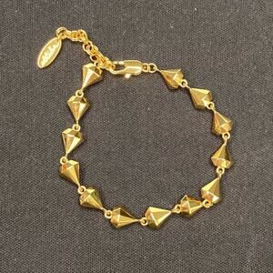 ettika Revolve Adjustable Gold Plated Bracelet